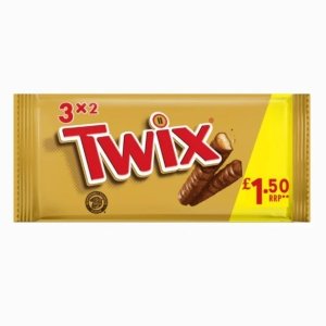 MARS MP 3PK – TWIX SNACKSIZE TWIN 3PK PMP £1.50 120G