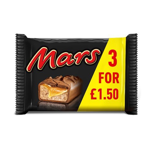 MARS MP 3PK – MARS SNACKSIZE 3PK PMP £1.50 118.2G