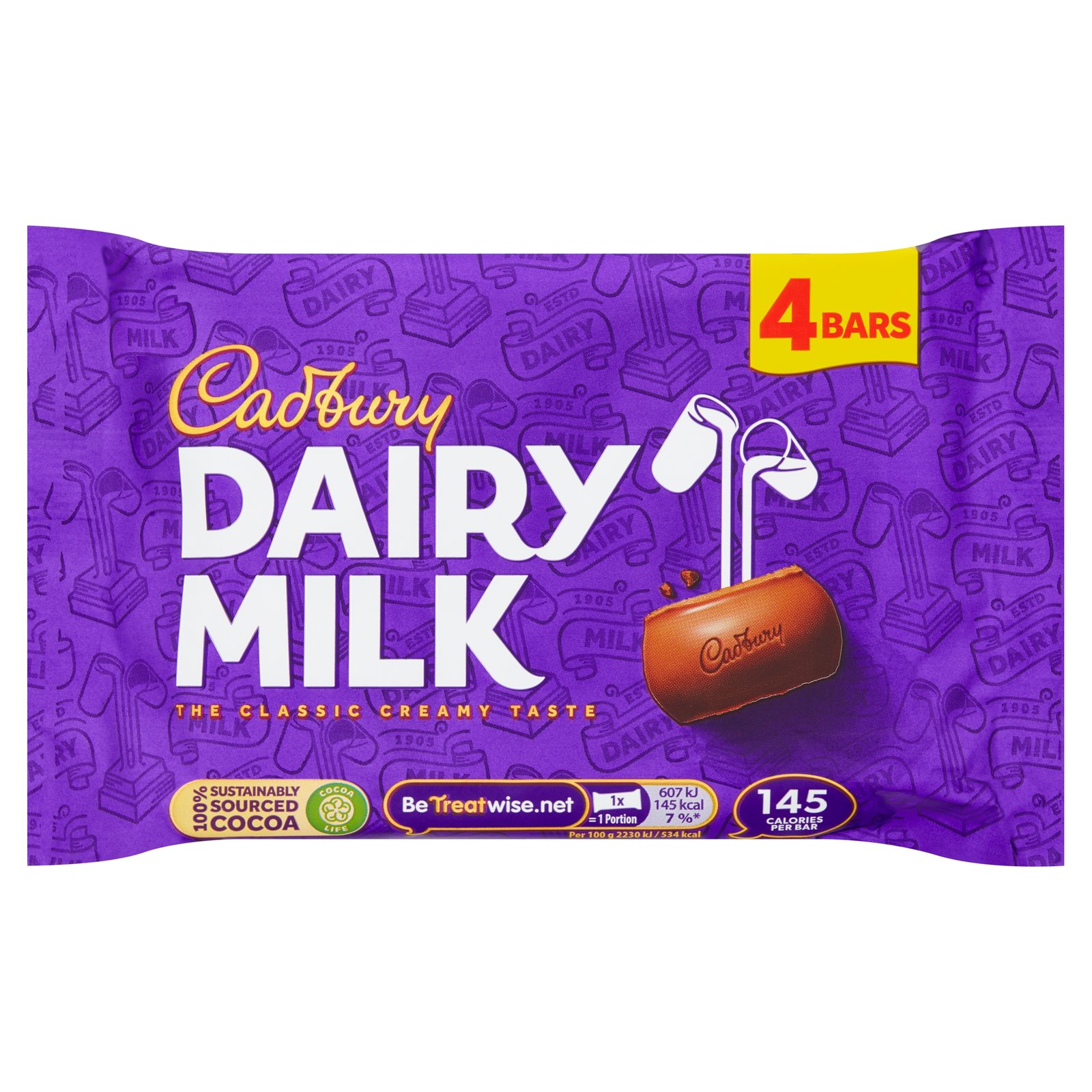 CADBURY MP 4PK DAIRY MILK 108.8G